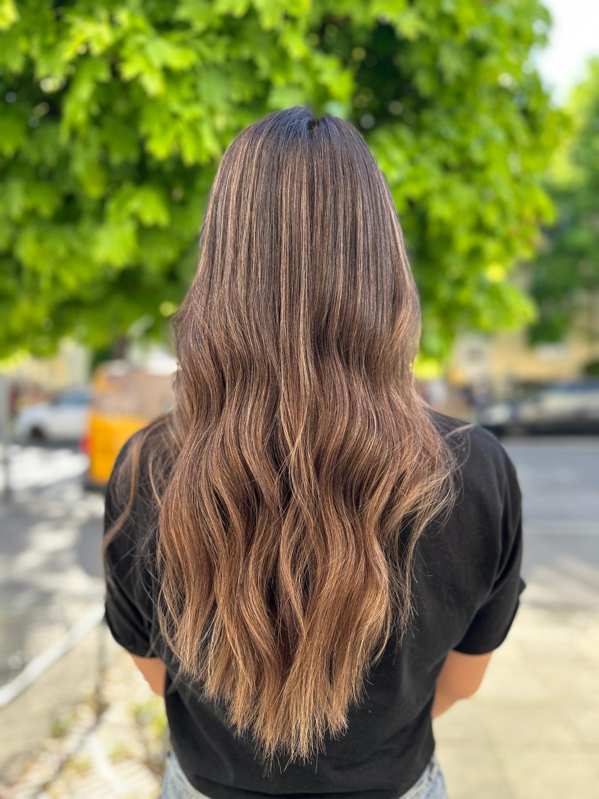Haarverlängerung Caramel – Hair Deluxe